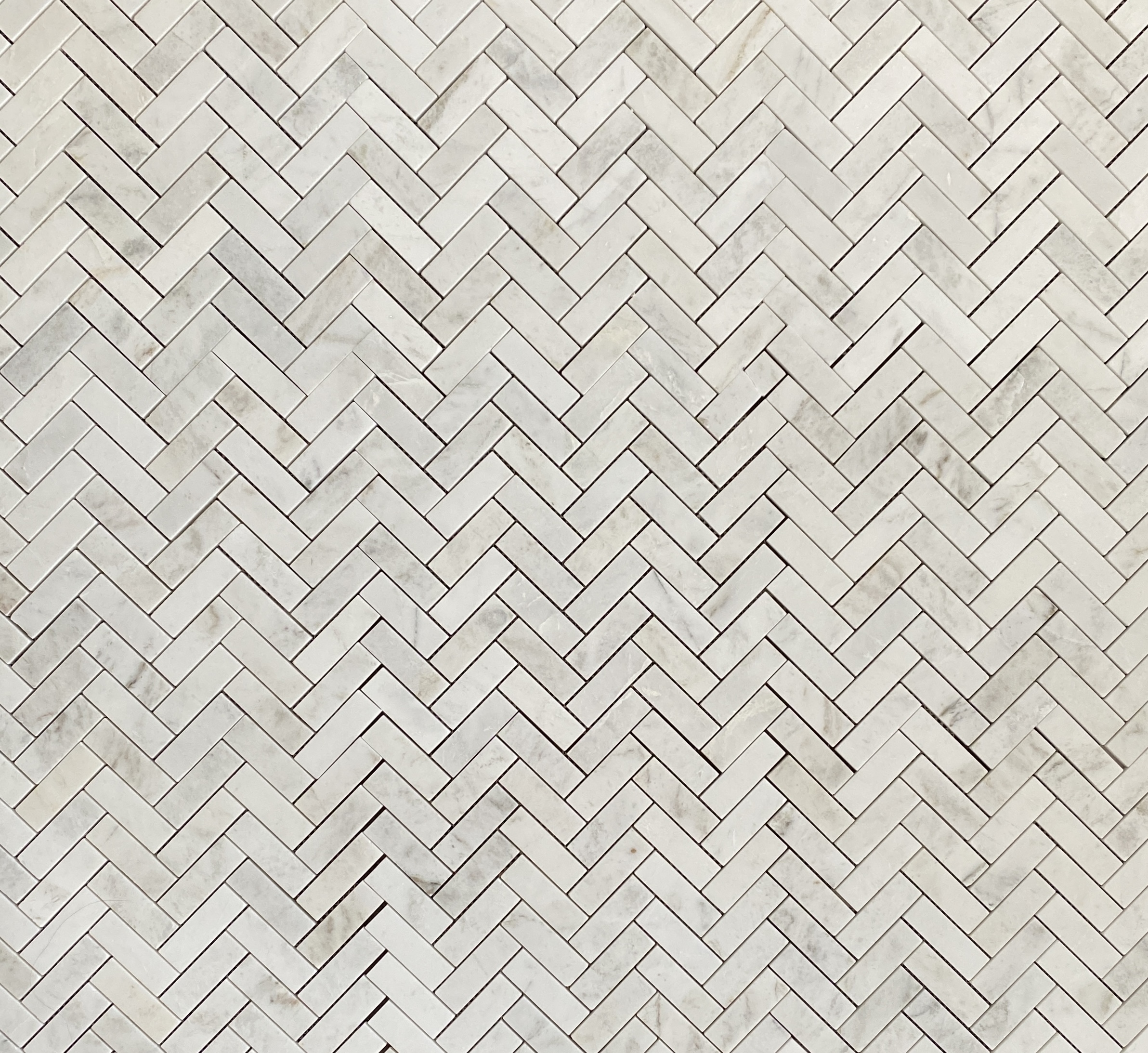 NORTH PEARL MARBLE MOSAIC POLISHED HERRINGBONE 1